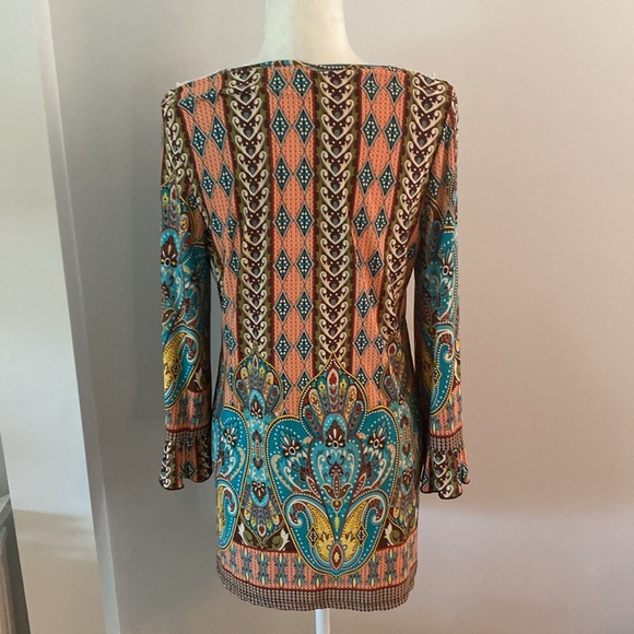 Tunic top medium funky 70’s flare - Picture 6 of 10